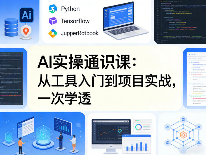 AI实操通识课,从工具入门到项目实战,一次学透-优优云网创