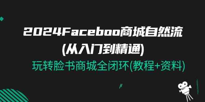 2024Faceboo 商城自然流(从入门到精通),玩转脸书商城全闭环(教程+资料)-优优云网创