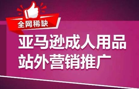 全网稀缺!亚马逊成人用品站外营销推广,教你引爆站外流量,开启爆单模式-优优云网创