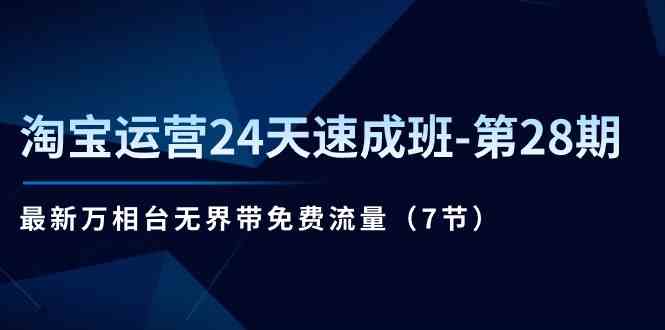 淘宝运营24天速成班第28期：最新万相台无界带免费流量（7节课）-优优云网创