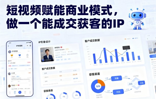 短视频赋能商业模式,做一个能成交获客的IP(更新)