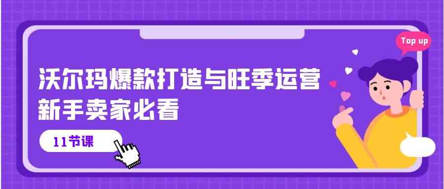 沃尔玛爆款打造与旺季运营，新手卖家必看（11节视频课）-优优云网创