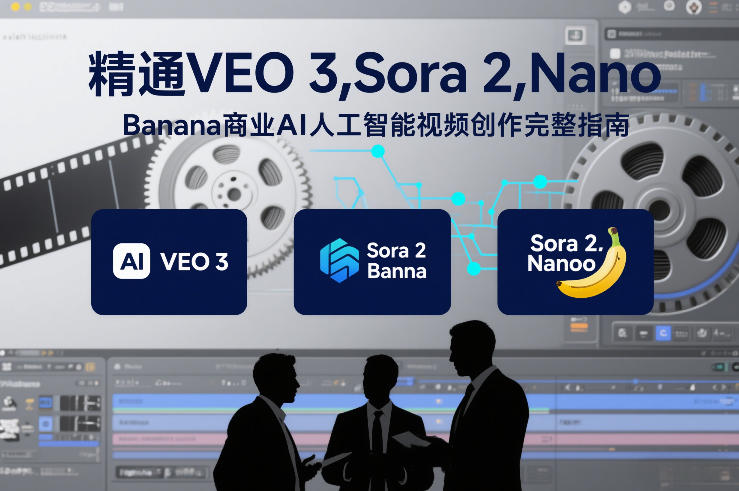 精通VEO 3,Sora 2,Nano Banana商业AI人工智能视频创作完整指南-优优云网创