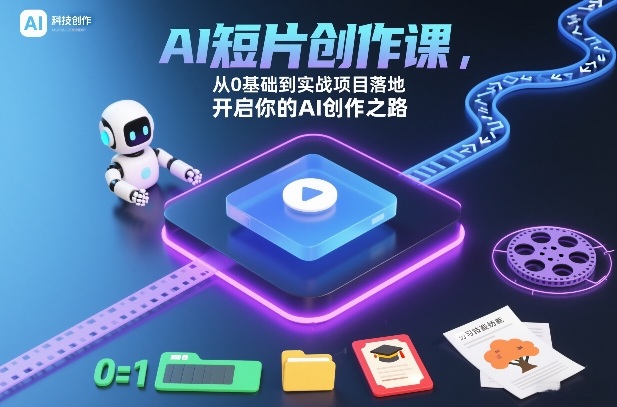 AI短片创作课,从0基础到实战项目落地,开启你的AI创作之路(更新0411)-优优云网创