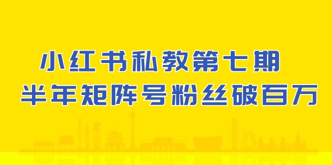 (10650期)小红书-私教第七期,小红书90天涨粉18w,1周涨粉破万 半年矩阵号粉丝破百万-优优云网创