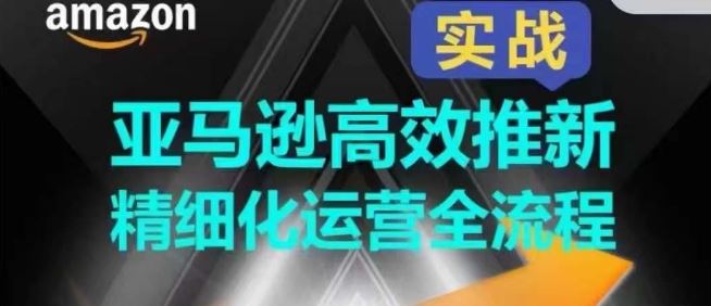 亚马逊高效推新精细化运营全流程,全方位、快速拉升产品排名和销量!-优优云网创