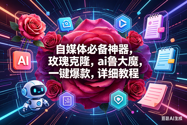 (18316期)玫瑰克隆神器,一键爆款ai工具,自媒体必备,60多个功能的教程-优优云网创