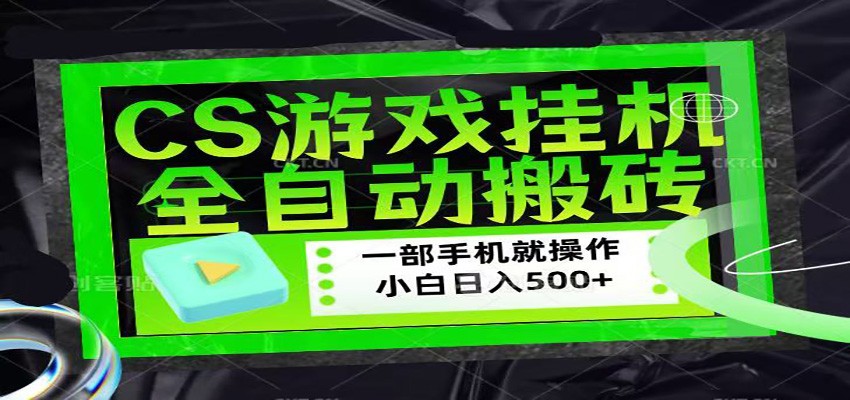 CSGO游戏挂机捡漏搬砖,超稳定的项目,带领1000+小白实现日入500+-优优云网创