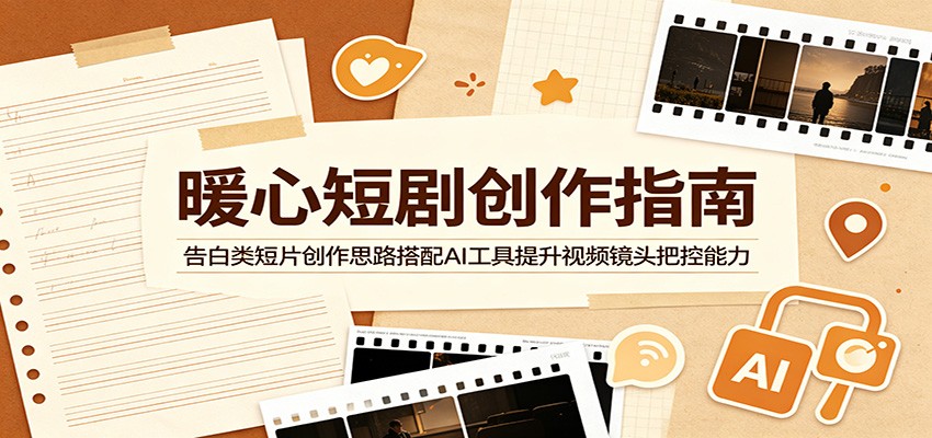 暖心短剧创作指南:告白类短片创作思路搭配AI工具提升视频镜头把控能力-优优云网创