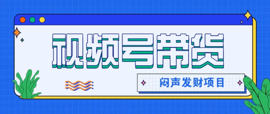 微信视频号带货项目,轻松日赚赚2000+,这个挣钱入口很多伙伴都在闷声发财-优优云网创