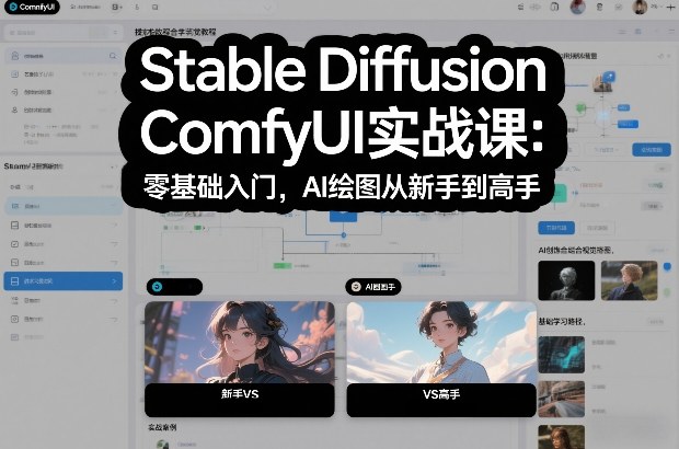 Stable Diffusion ComfyUI实战课:零基础入门,AI绘图从新手到高手-优优云网创