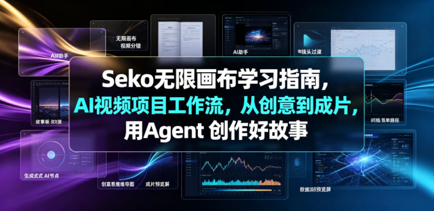 Seko无限画布学习指南,AI视频项目工作流,从创意到成片,用Agent 创作好故事-优优云网创