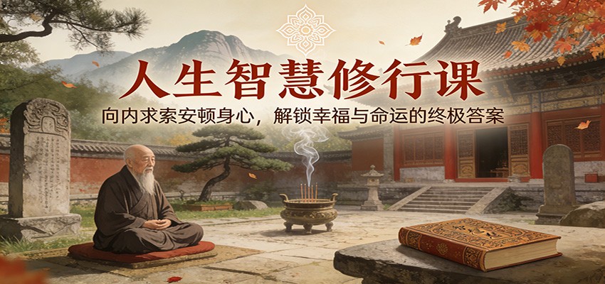 人生智慧修行课:向内求索安顿身心,解锁幸福与命运的终极答案-优优云网创