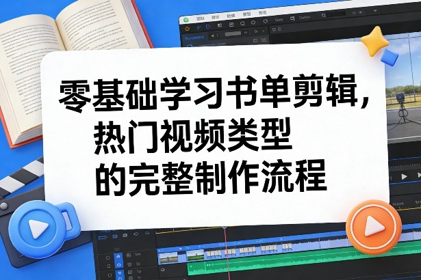 零基础学习书单剪辑,热门视频类型的完整制作流程(更新2026)-优优云网创