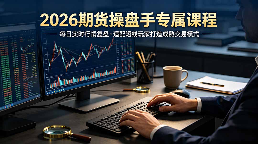 2026期货操盘手专属课程-更新7月11,每日实时行情复盘,适配短线玩家打造成熟交易模式-优优云网创