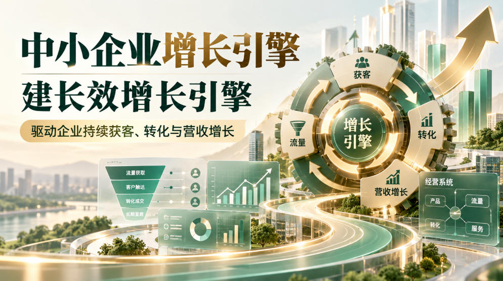 中小企业增长引擎,建长效增长引擎,驱动企业持续获客、转化与营收增长-优优云网创-中创网