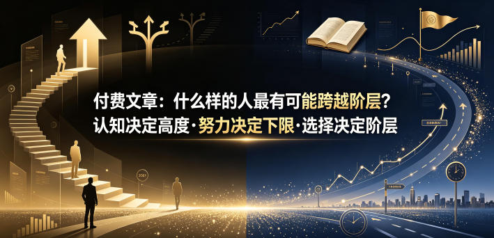 付费文章:什么样的人最有可能跨越阶层?认知决定高度·努力决定下限·选择决定阶层-优优云网创