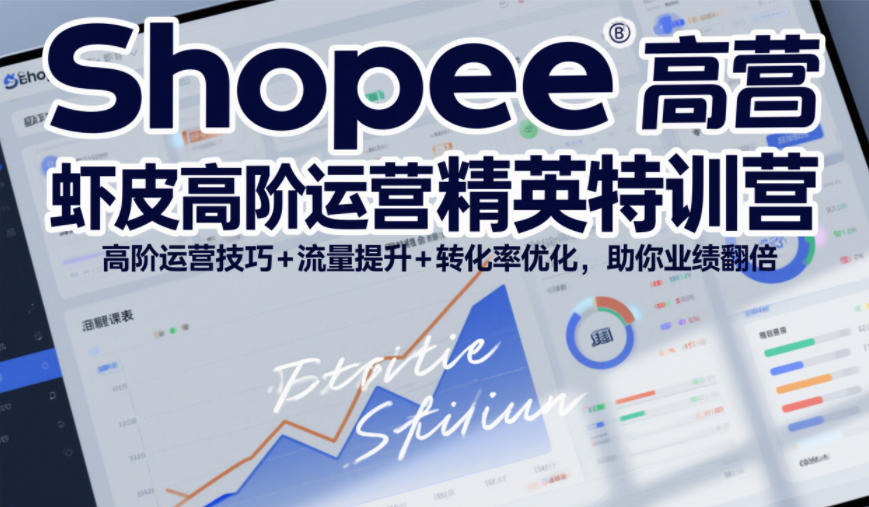 Shopee虾皮高阶运营精英特训营,高阶运营技巧+流量提升+转化率优化,助你业绩翻倍(更新26年7月)-优优云网创