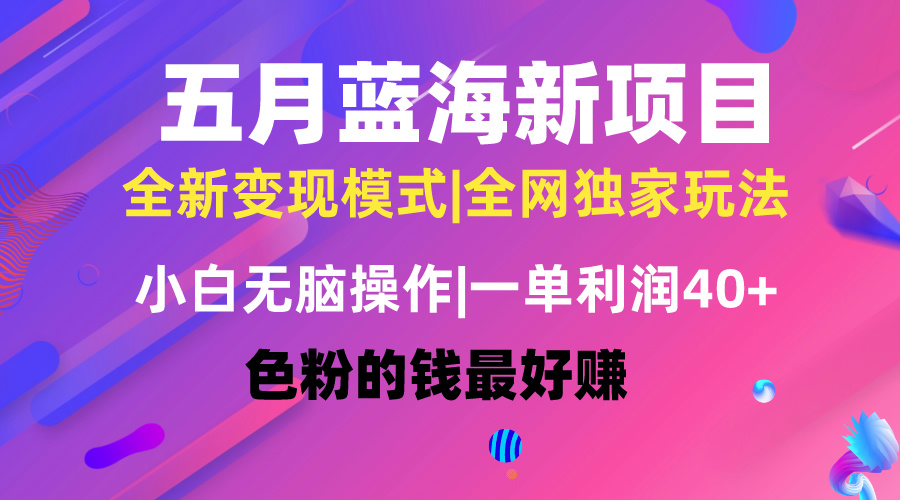 (10477期)五月蓝海项目全新玩法,小白无脑操作,一天几分钟,矩阵操作,月入4万+-优优云网创