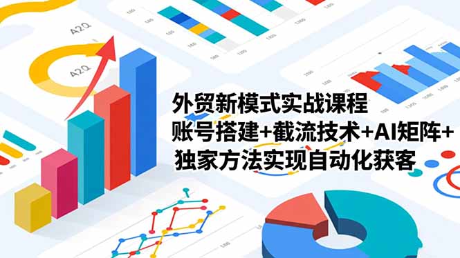 外贸新模式实战课程-更新2月,账号搭建+截流技术+AI矩阵+独家方法实现自动化获客-优优云网创