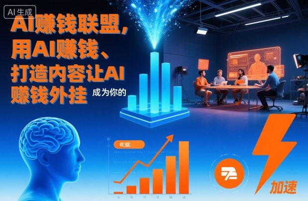 AI賺钱联盟,用AI賺钱、打造内容让AI成为你的賺钱外挂