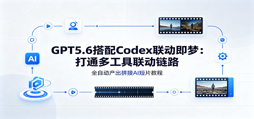 GPT5.6搭配Codex联动即梦:打通多工具联动链路,全自动产出拼接AI短片教程-优优云网创