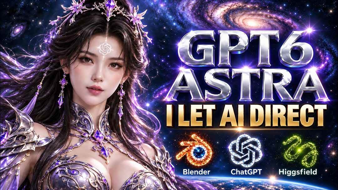 (20763期)【无水印】让GPT-6 Astra当导演!Higgsfield和Blender实战打造30秒玄幻精准运镜短片!-优优云网创-中创网