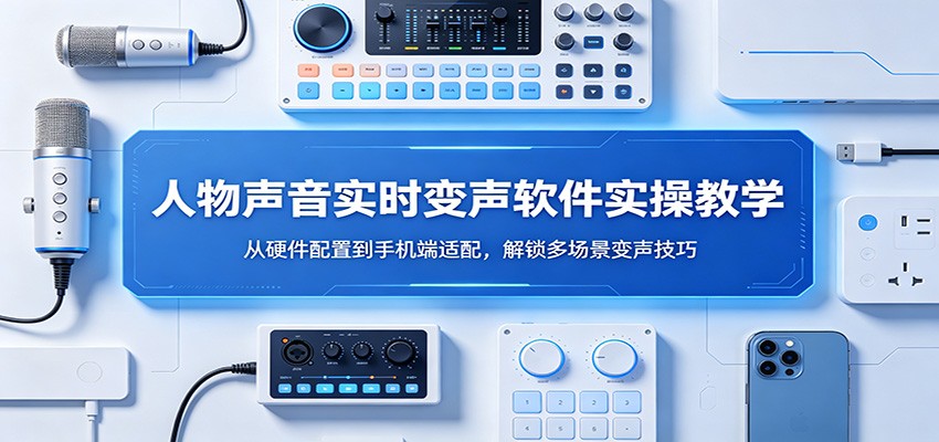 人物声音实时变声软件实操教学:从硬件配置到手机端适配,解锁多场景变声技巧-优优云网创