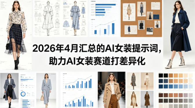 2026年4月汇总的AI女装提示词,助力AI女装赛道打差异化-优优云网创