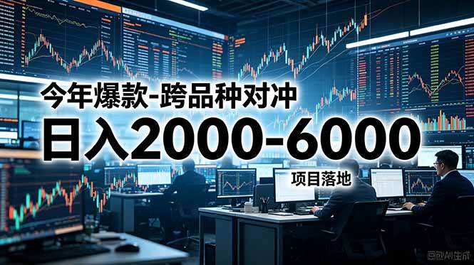 (18918期)今年爆款-跨品种对冲日入2000-6000,项目落地!-优优云网创