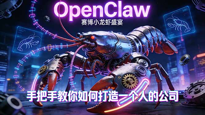OpenClaw,小龙虾-从产品到爆款的成长之路,手把手教你如何打造一个人的公司-优优云网创