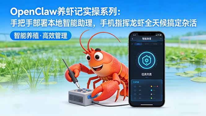 OpenClaw养虾记实操系列-更新:手把手部署本地智能助理,手机指挥龙虾全天候搞定杂活-优优云网创