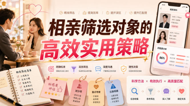 付费文章:相亲筛选对象的高效实用策略-优优云网创