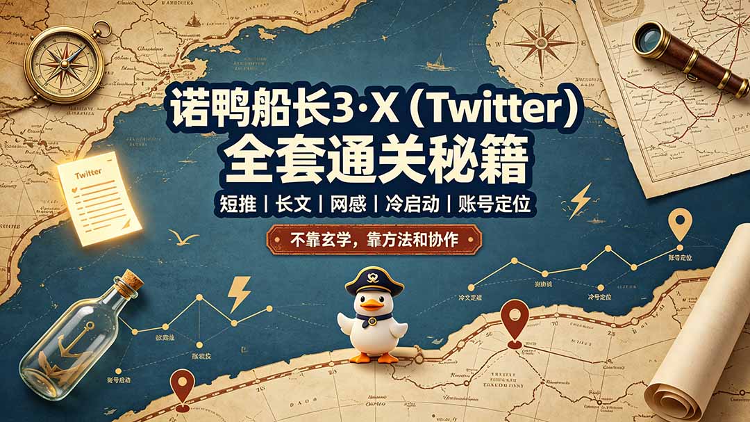 诺鸭船长3·X(Twitter-优优云网创
