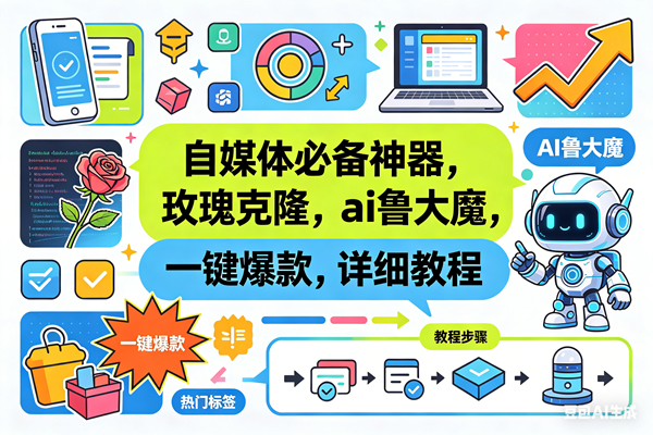(18391期)玫瑰克隆神器,一键ai爆款工具,自媒体必备,60多个功能的详细教程-优优云网创