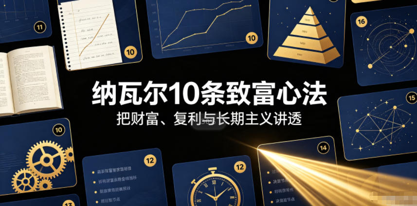 付费文章：纳瓦尔10条致富心法-优优云网创