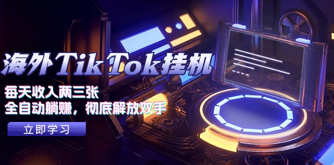 （10994期）海外TikTok挂机，每天收入两三张，全自动躺赚，彻底 解放双手！-优优云网创