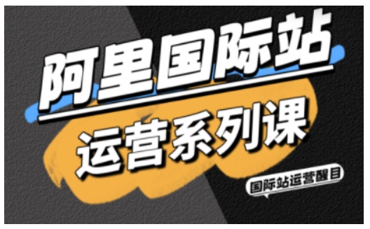 阿里国际站运营系列课,涵盖精准引流、直通车与全站推实战SOP,搭配AI效率工具包与高阶增长玩法(更新)-优优云网创