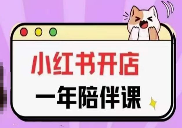 三九小红书开店一年陪伴课(更新),从0到1玩赚小红书开店-优优云网创