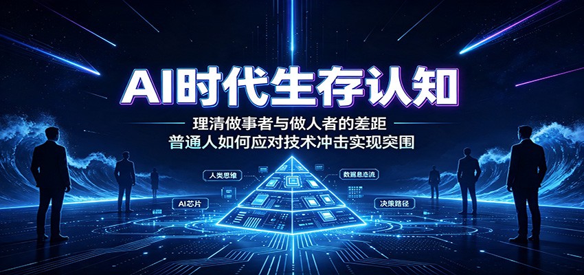 AI时代生存认知:理清做事者与做人者的差距,普通人如何应对技术冲击实现突围-优优云网创