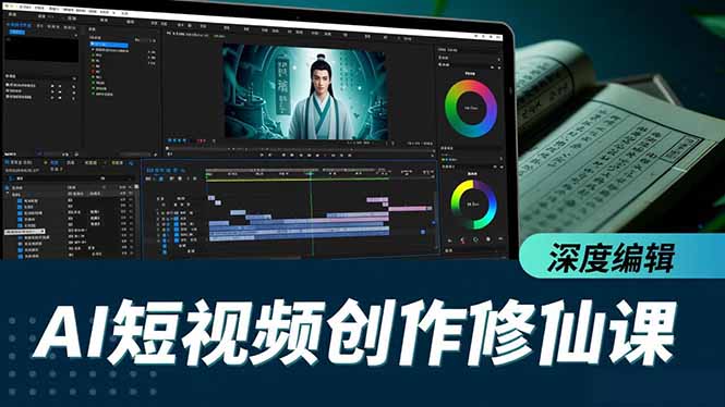 AI短视频创作修仙课,从炼气到金仙、爆款复刻、深度编辑,掌握全栈AI能力-优优云网创