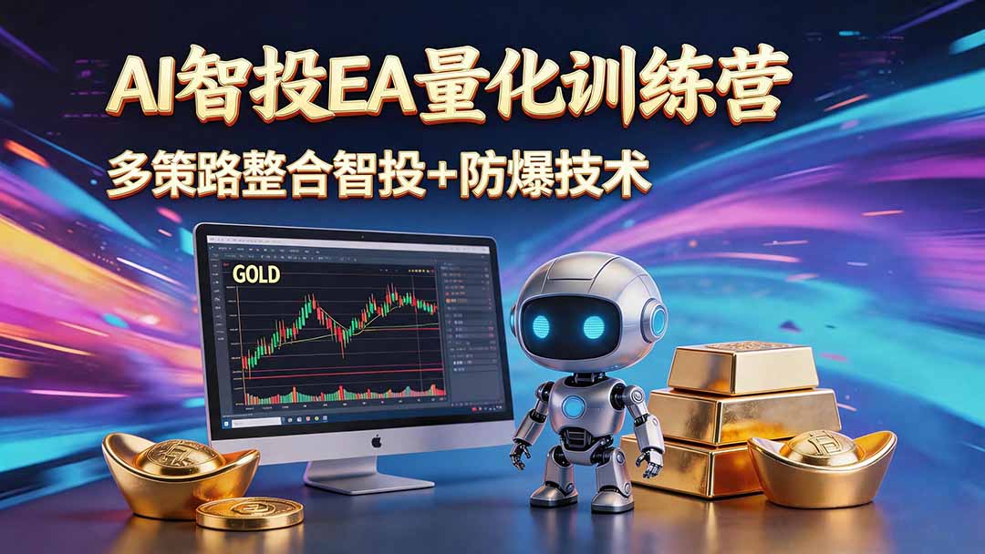 AI智投EA量化运营技术，自动化黄金操盘技术，小白也可以轻松上手日入1000+-优优云网创