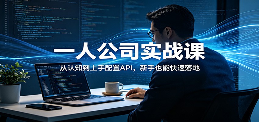一人公司实战课：从认知到上手配置API，新手也能快速落地-优优云网创