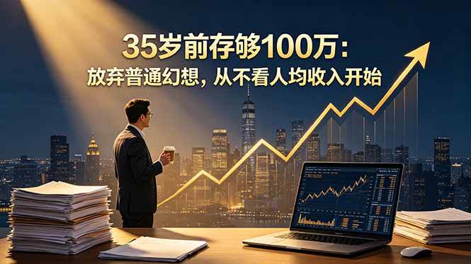 (18689期)35岁前存够100万:放弃普通幻想,从不看人均收入开始-优优云网创