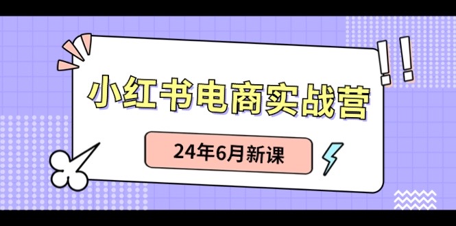 (10984期)小红书电商实战营:小红书笔记带货和无人直播,24年6月新课-优优云网创