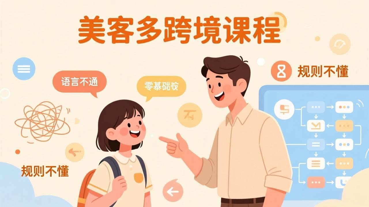 怕语言不通、怕不懂规则？零基础小白也能做的美客多跨境课，手把手带你美客多开店稳赚-优优云网创