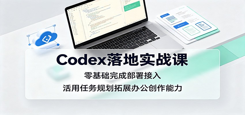 Codex落地实战课:零基础完成部署接入,活用任务规划拓展办公创作能力-优优云网创