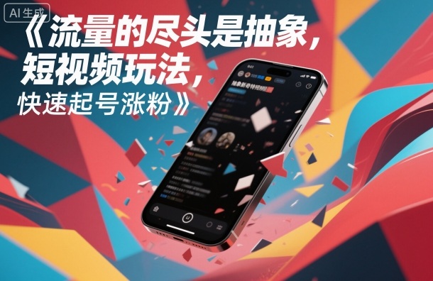 流量的尽头是抽象,抽象新奇特短视频玩法,快速起号涨粉-优优云网创