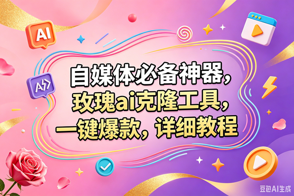 （18757期）玫瑰克隆，一键爆款ai工具，自媒体必备神器，50多个功能，详细的教程
