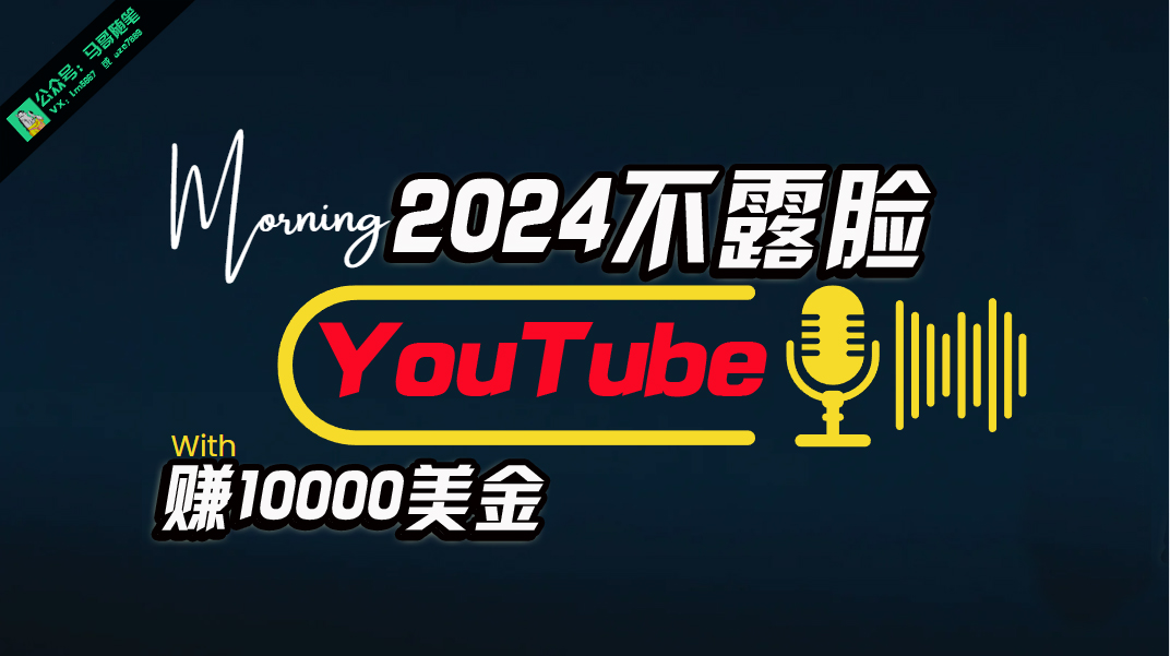 (10348期)AI做不露脸YouTube赚$10000月,傻瓜式操作,小白可做,简单粗暴-优优云网创